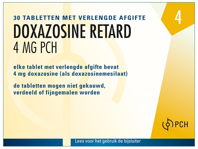 DOXAZOSINE retard Zentiva cpr pell ret 4 mg 28 pce