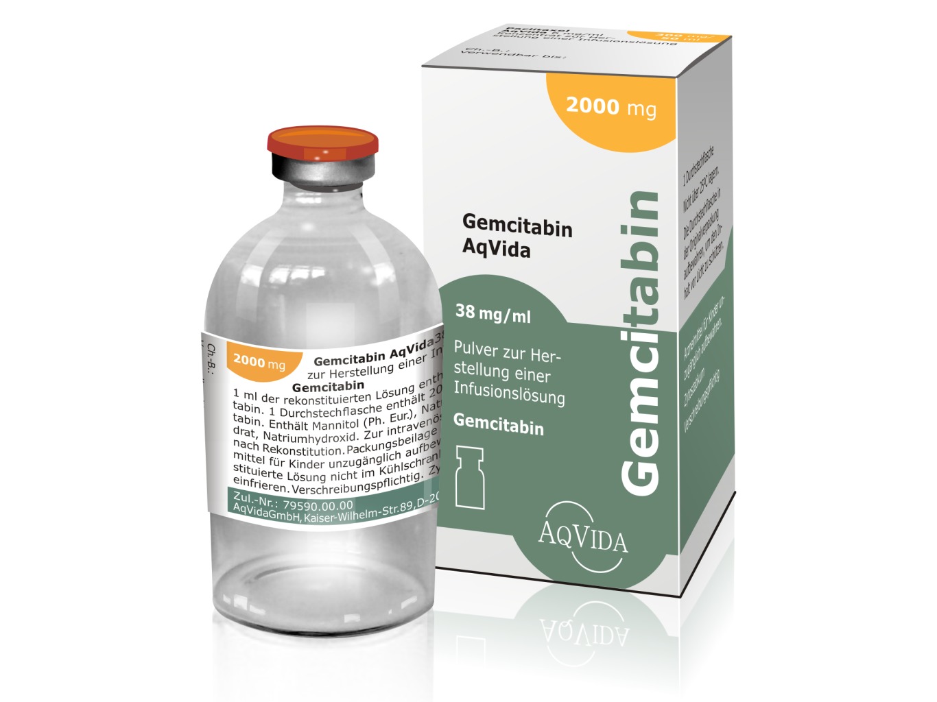 Gemcitabin-Teva 2 g, Pulver zur Herstellung einer Infusionslösung