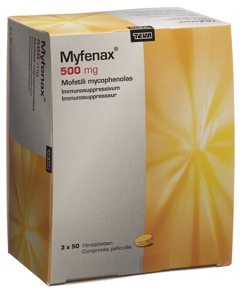 MYFENAX cpr pell 500 mg 3 x 50 pce