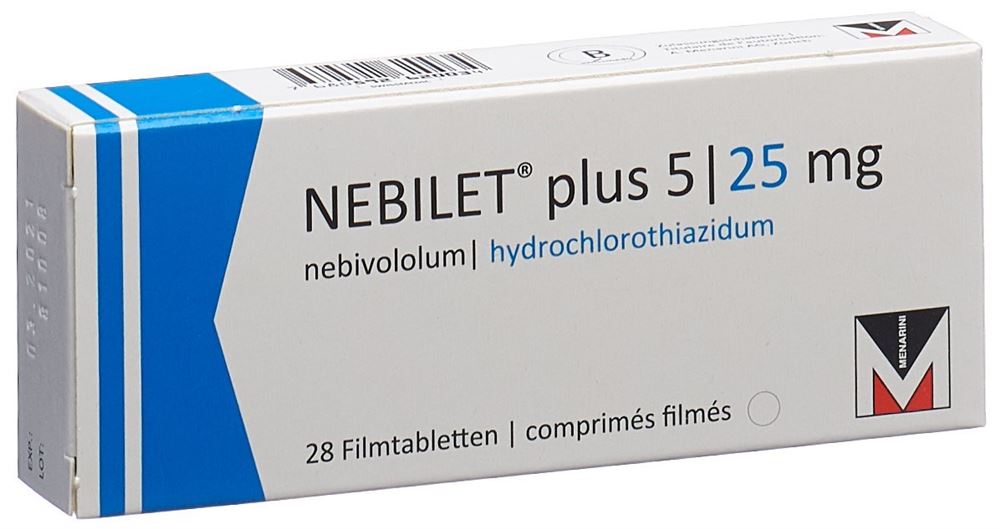NEBILET plus cpr pell 5/25 mg 28 pce