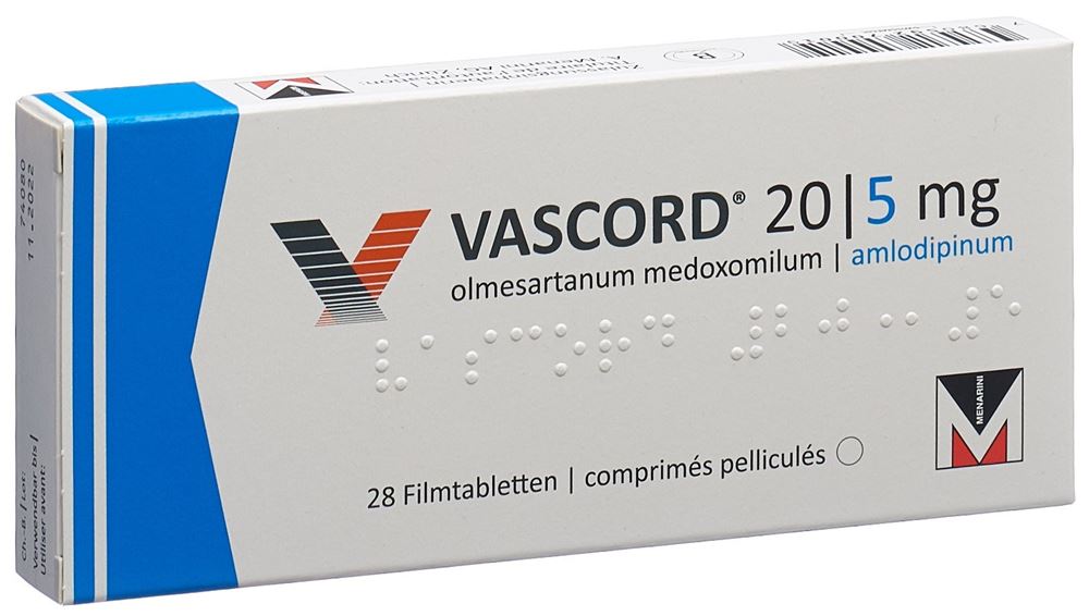 Vascord 20mg/5mg, Filmtabletten