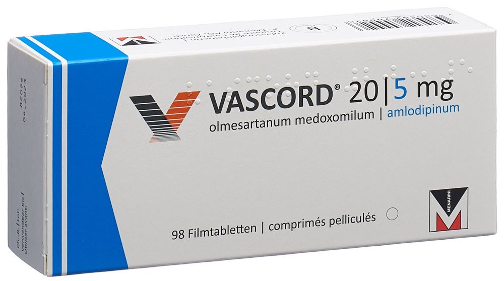 Vascord 20mg/5mg, Filmtabletten