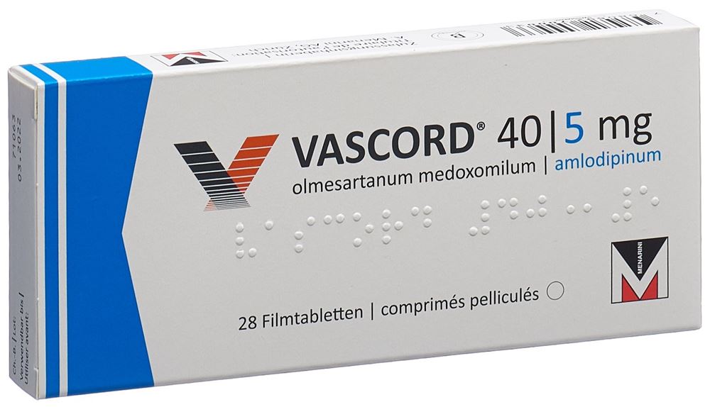 VASCORD cpr pell 40/5 mg 28 pce