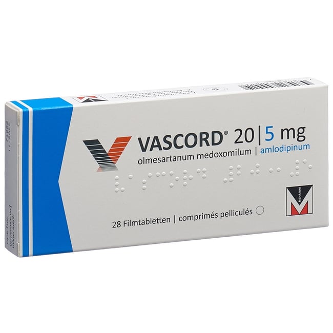 Vascord 40mg/5mg, Filmtabletten
