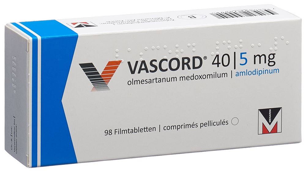 Vascord 40mg/5mg, Filmtabletten