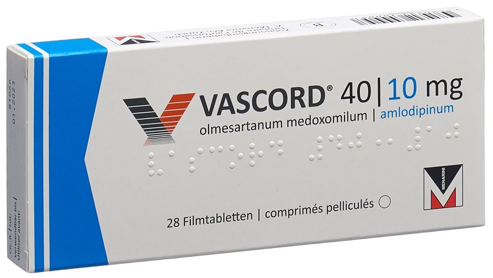 Vascord 40mg/10mg, Filmtabletten