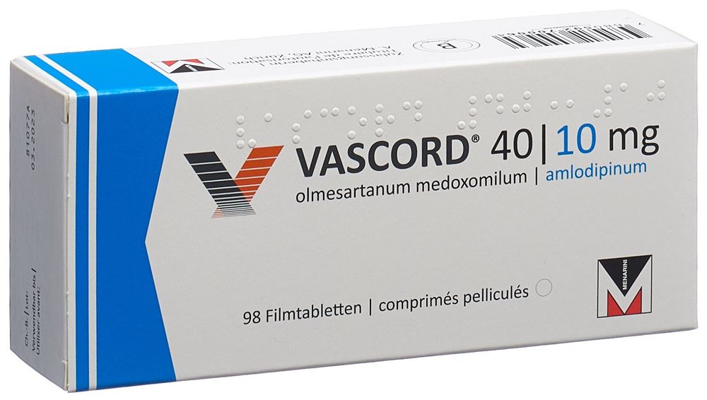 VASCORD cpr pell 40/10 mg 98 pce