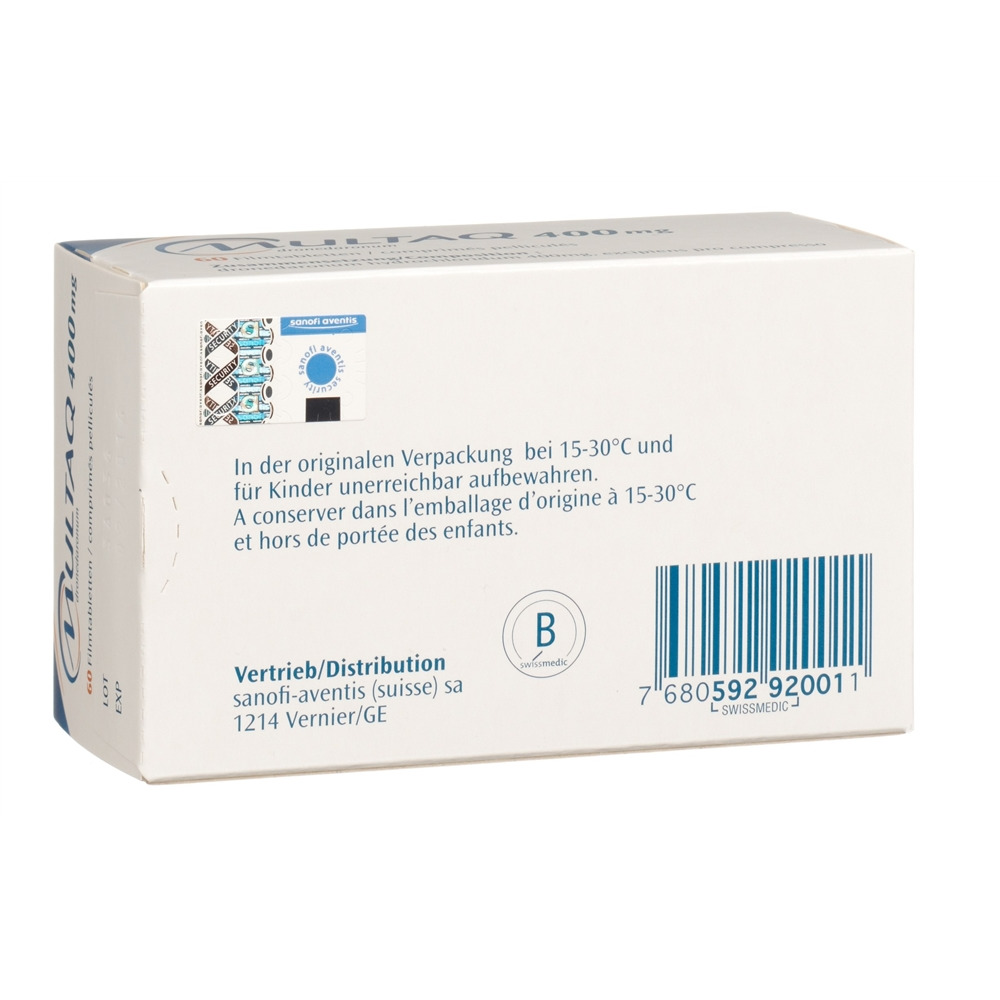 MULTAQ cpr pell 400 mg 60 pce