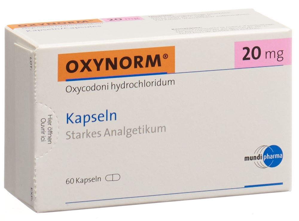 OXYNORM caps 20 mg 60 pce