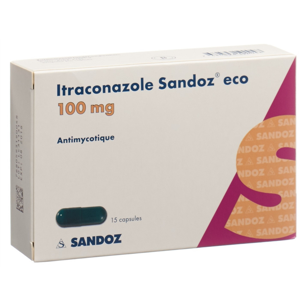 ITRACONAZOLE Sandoz eco caps 100 mg 15 pce