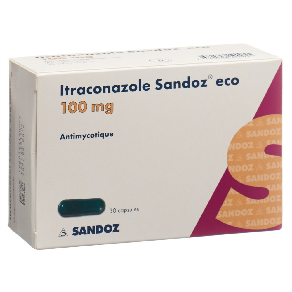 ITRACONAZOLE Sandoz eco caps 100 mg 30 pce