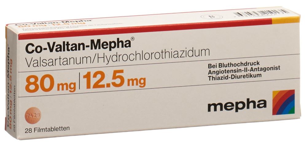 Co-Valtan-Mepha 80/12.5 mg, Filmtabletten