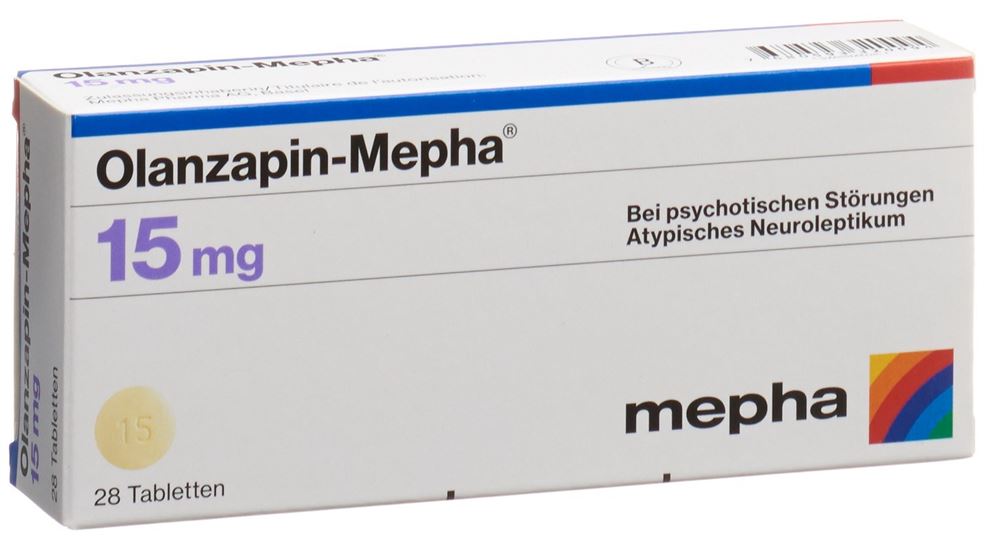 OLANZAPIN Mepha cpr 15 mg 28 pce