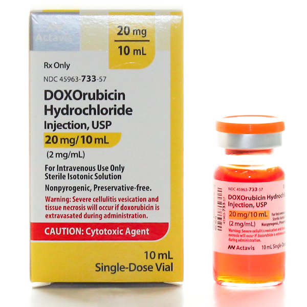Doxorubicin-Teva 20 mg/10 ml, Injektionslösung