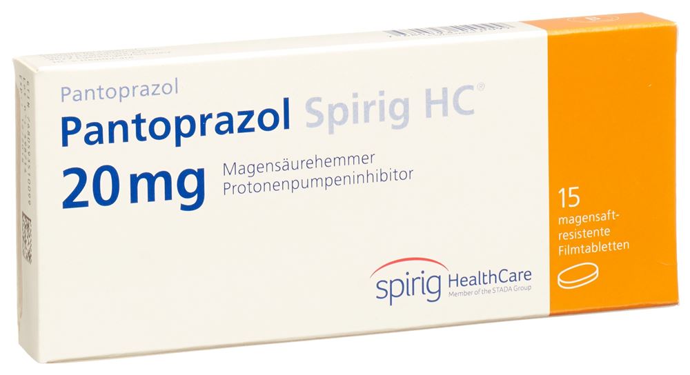 PANTOPRAZOLE Spirig HC cpr 20 mg 15 pce