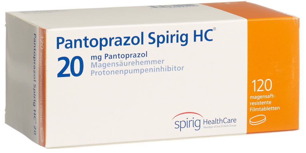 Pantoprazol Spirig HC 20 mg, magensaftresistente Tabletten