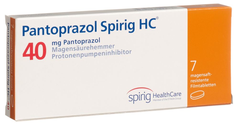 Pantoprazol Spirig HC 40 mg, magensaftresistente Tabletten