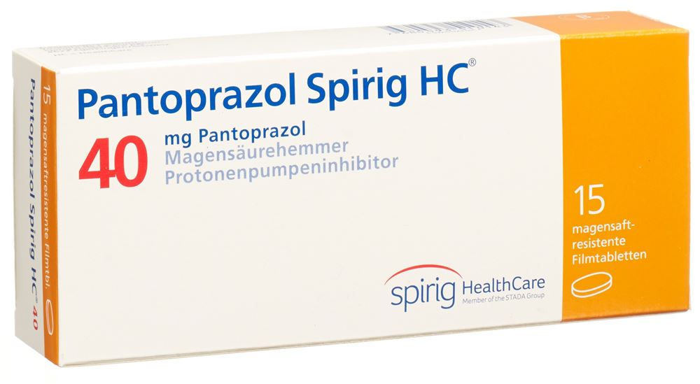 Pantoprazol Spirig HC 40 mg, magensaftresistente Tabletten