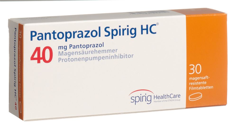 Pantoprazol Spirig HC 40 mg, magensaftresistente Tabletten