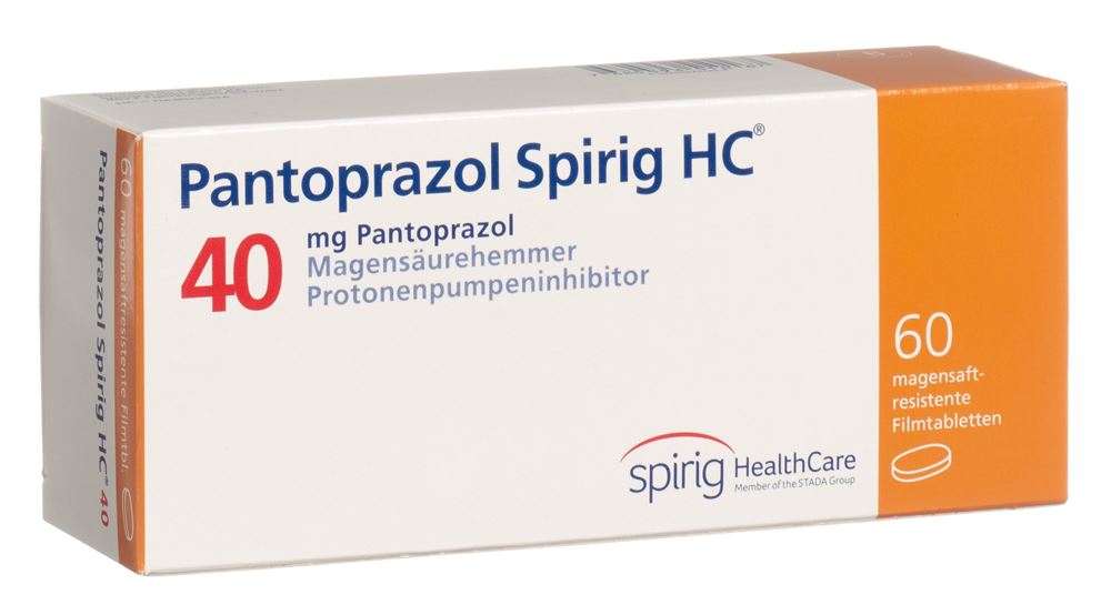 Pantoprazol Spirig HC 40 mg, magensaftresistente Tabletten