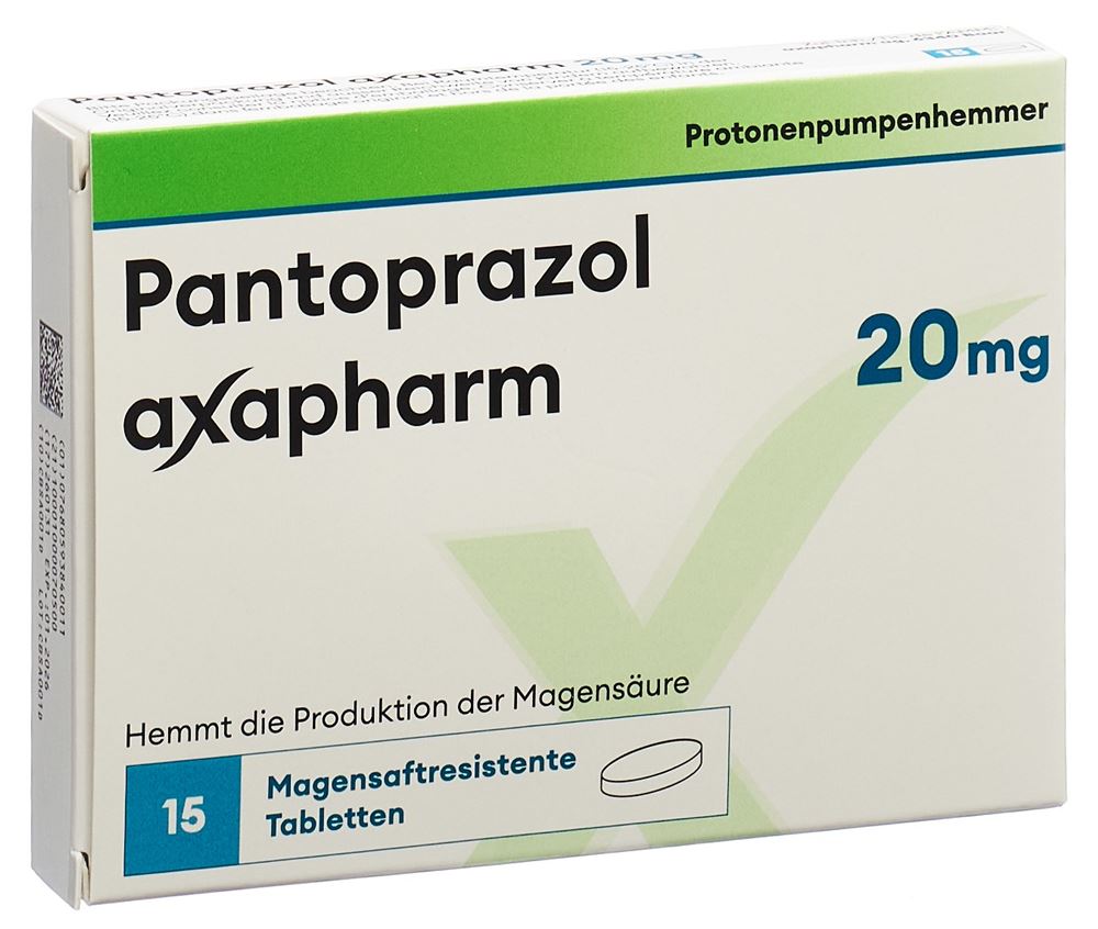 Pantoprazol axapharm 20 mg, magensaftresistente Tabletten