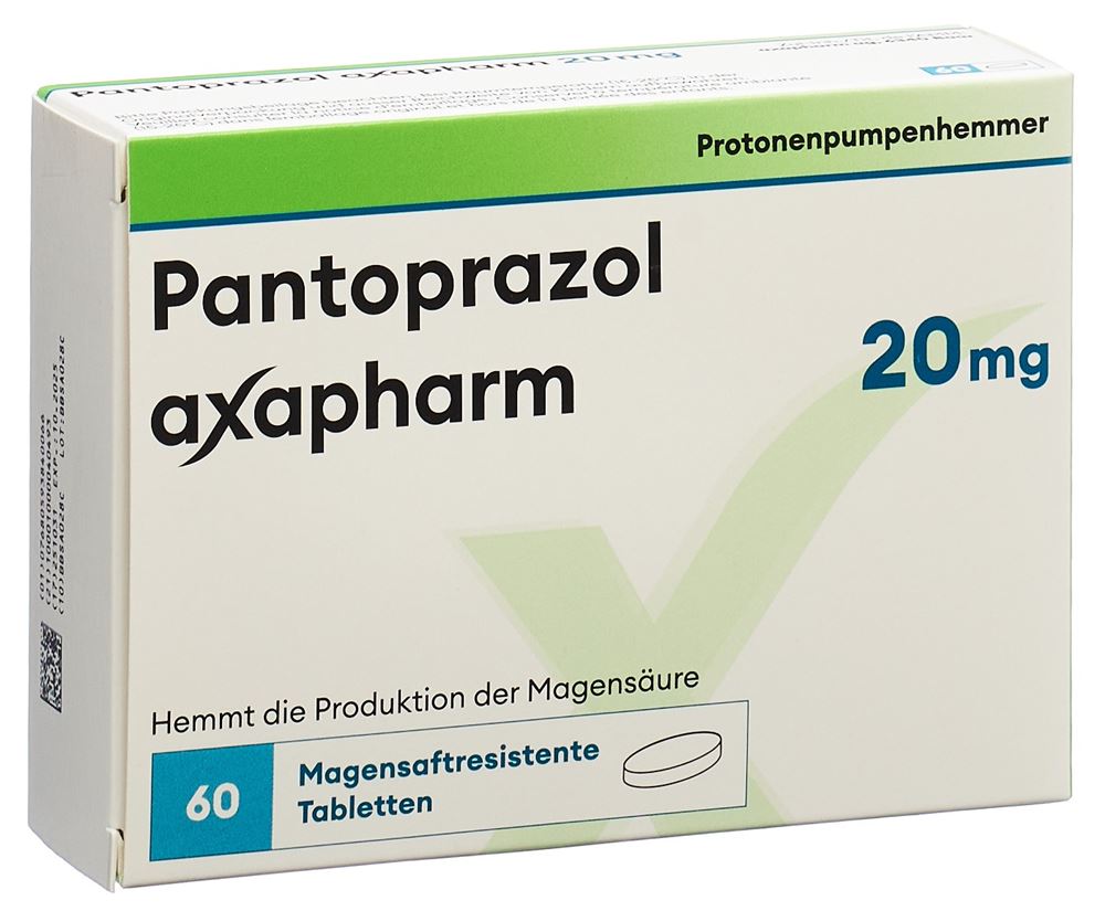 Pantoprazol axapharm 20 mg, magensaftresistente Tabletten