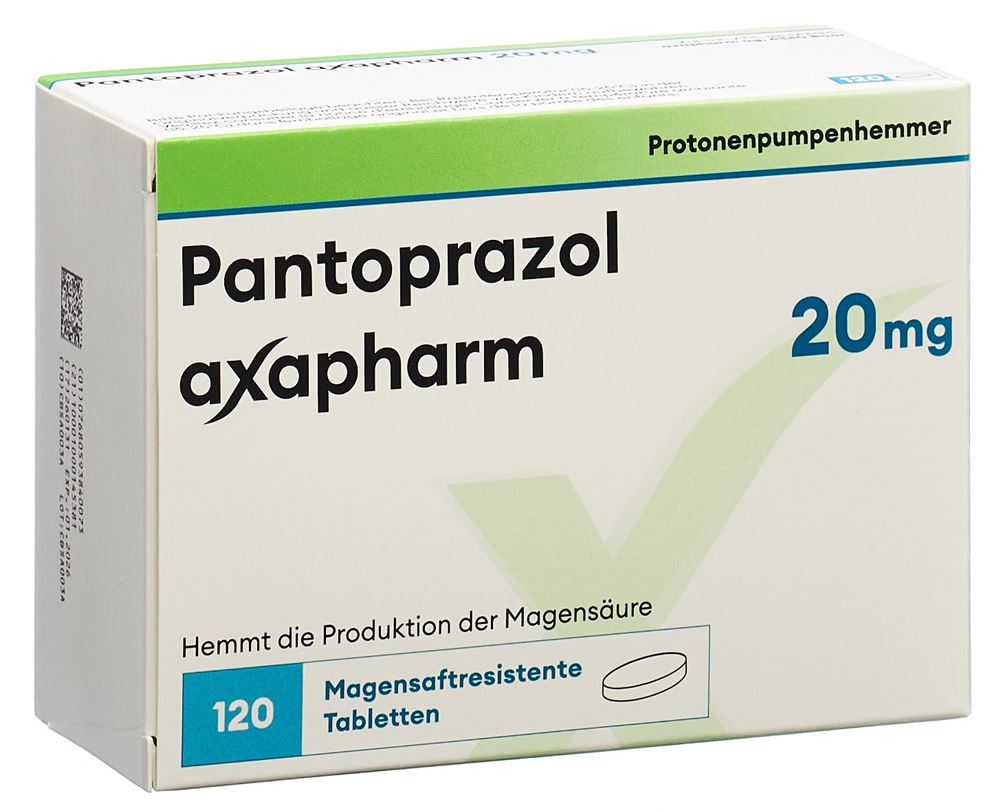 Pantoprazol axapharm 20 mg, magensaftresistente Tabletten