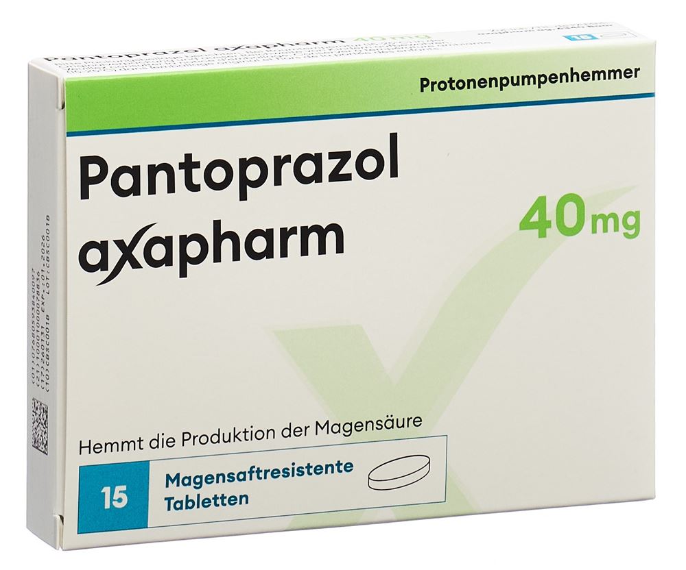 Pantoprazol axapharm 40 mg, magensaftresistente Tabletten
