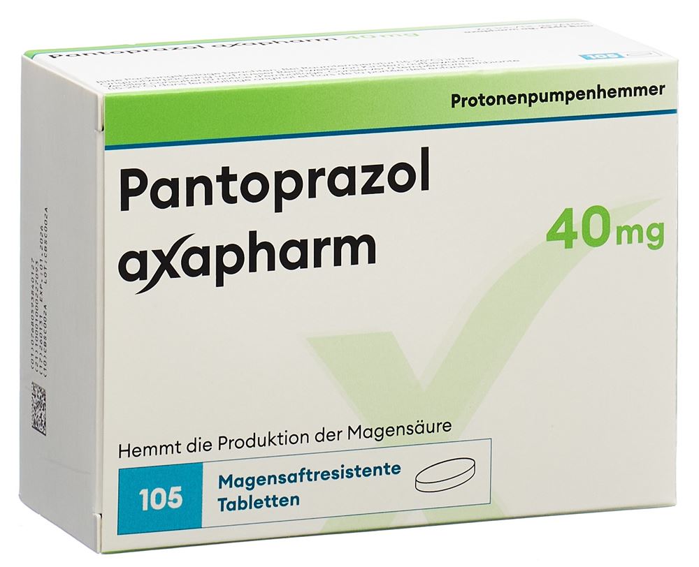 Pantoprazol axapharm 40 mg, magensaftresistente Tabletten