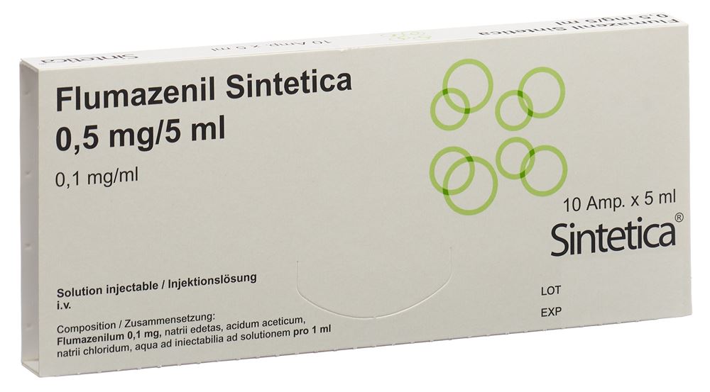 Flumazenil Sintetica 0,5 mg/5 ml, soluzione iniettabile