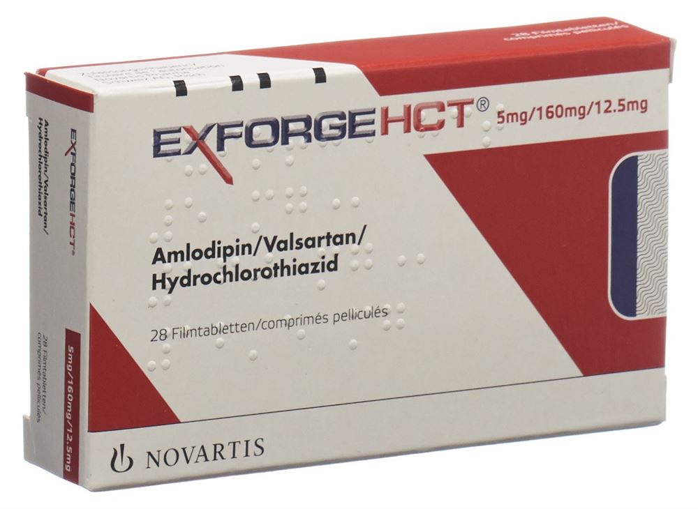 EXFORGE HCT cpr pell 5mg/160mg/12.5mg 28 pce