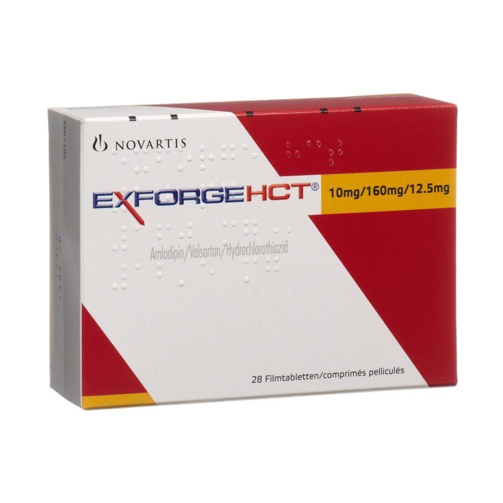 Exforge HCT 5 mg/160 mg/12.5 mg, Filmtabletten