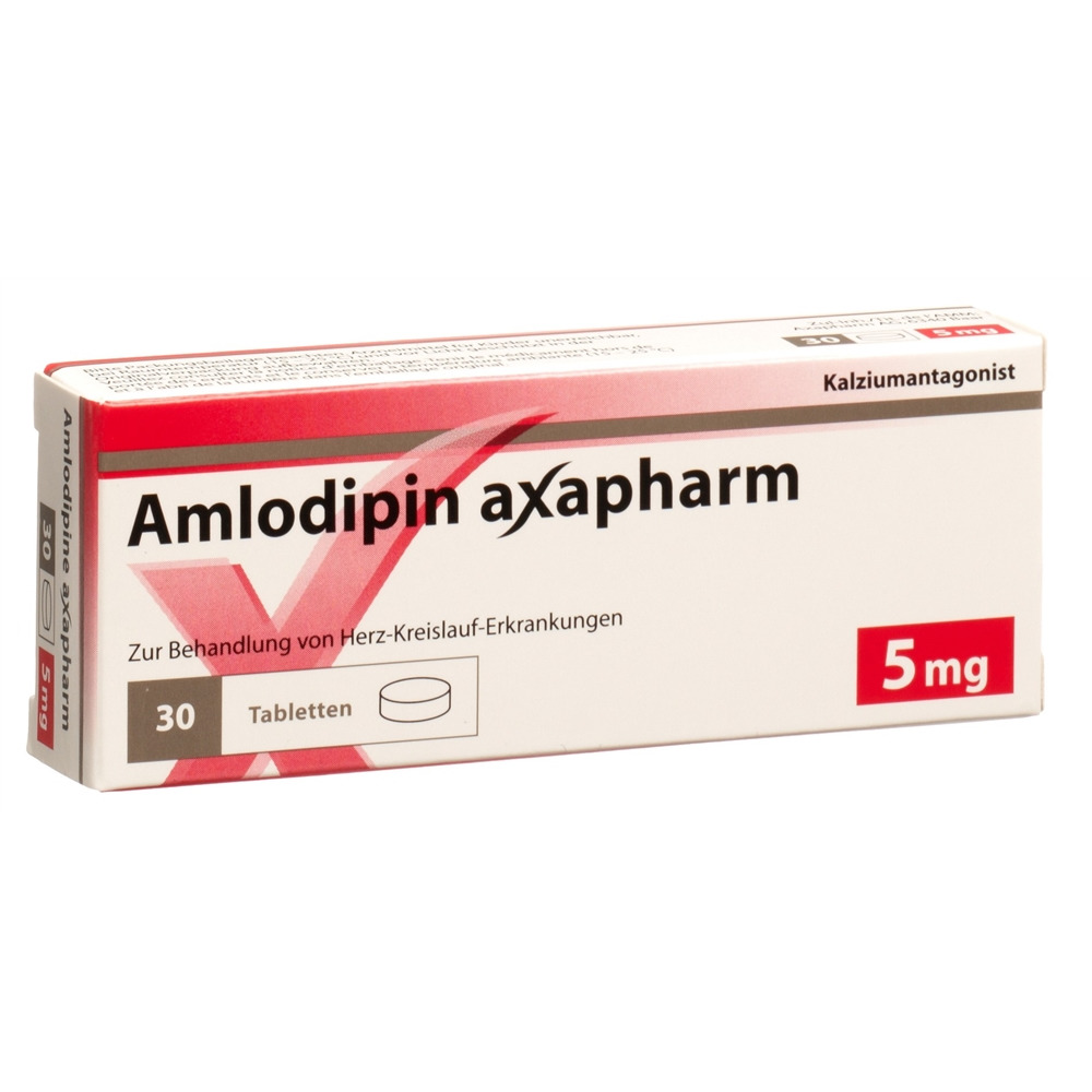 AMLODIPINE axapharm cpr 5 mg 30 pce