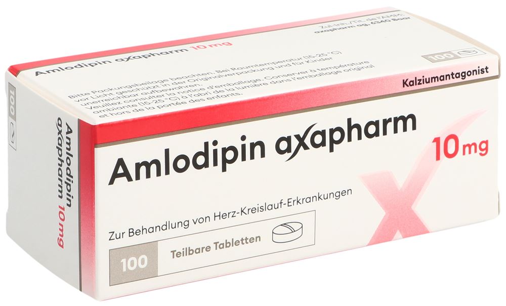 Amlodipine axapharm cpr 10 mg (ancien), , Amlodipine axapharm cpr 10 mg (ancien) 100 pce