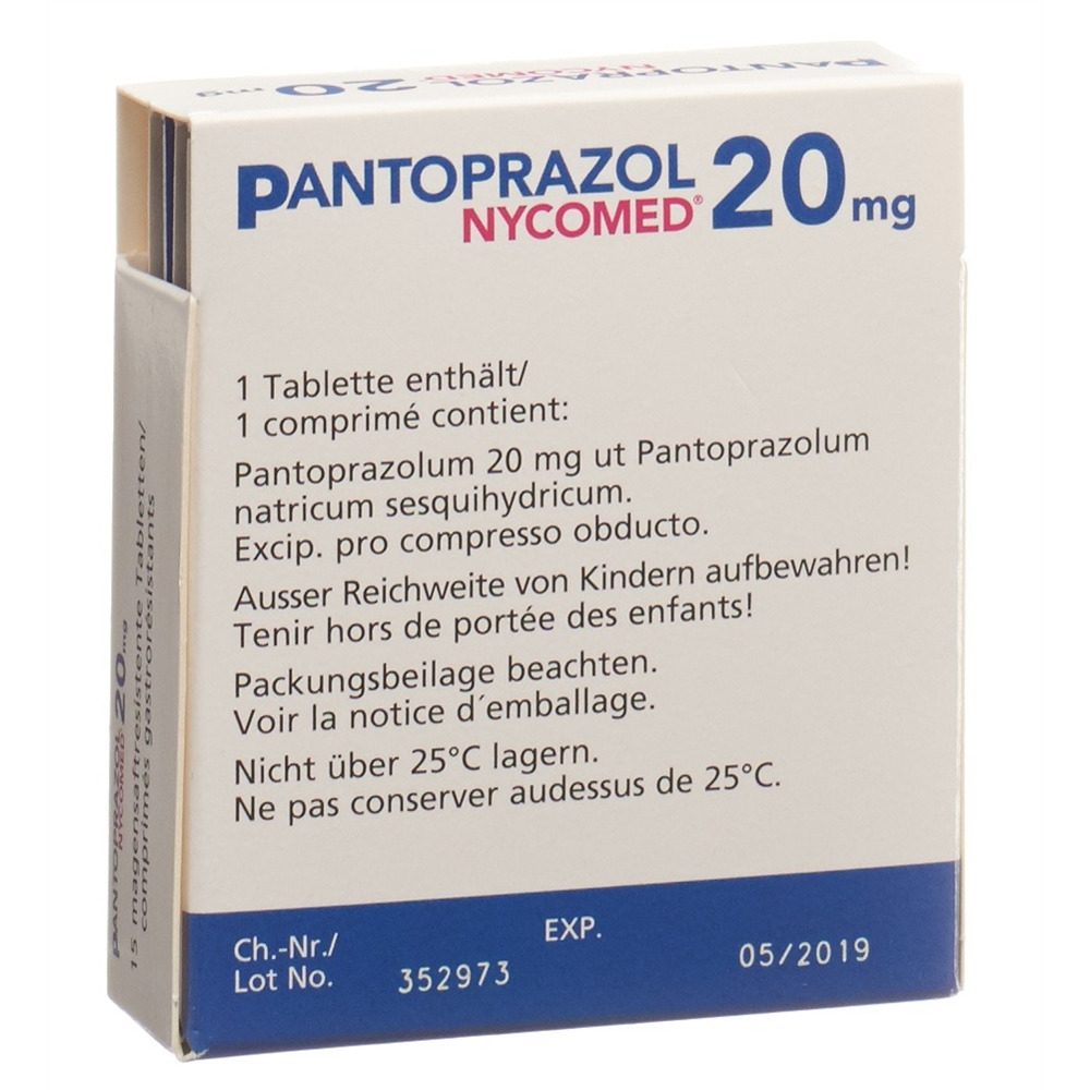 PANTOPRAZOL Nycomed cpr pell 20 mg 15 pce