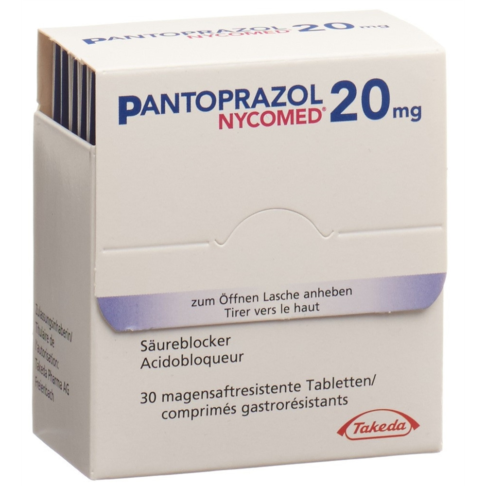 Pantoprazol Nycomed 20 mg, magensaftresistente Tabletten