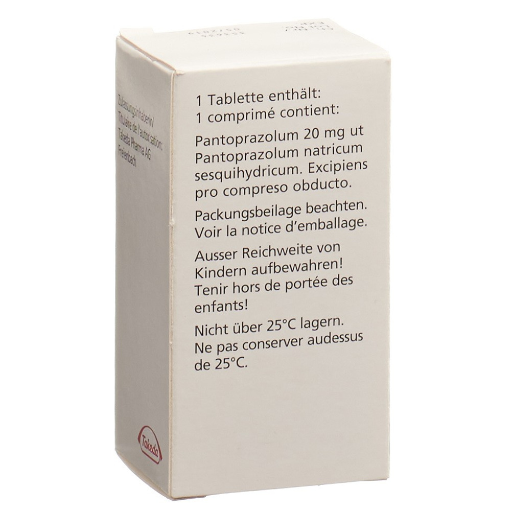 PANTOPRAZOL Nycomed cpr pell 20 mg bte 120 pce