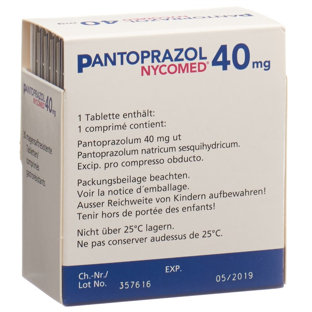 PANTOPRAZOL Nycomed cpr pell 40 mg 30 pce