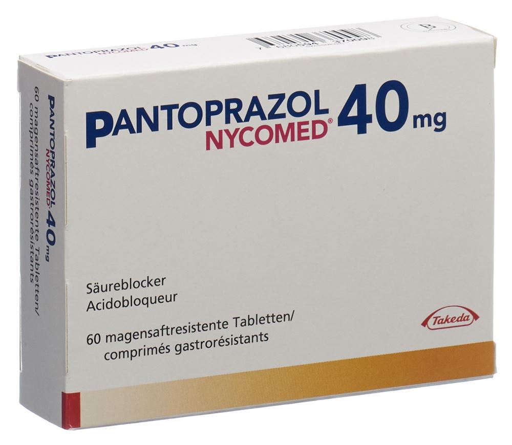 Pantoprazol Nycomed 40 mg, magensaftresistente Tabletten