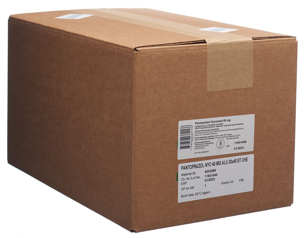 Pantoprazol Nycomed 40 mg, magensaftresistente Tabletten