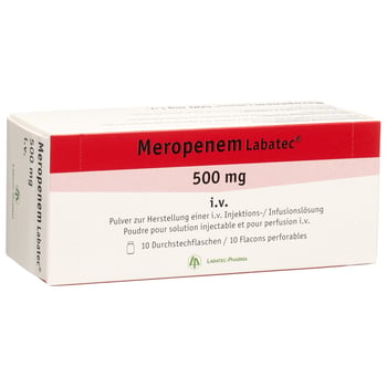 MEROPENEM Labatec 500 mg i.v. flac 10 pce