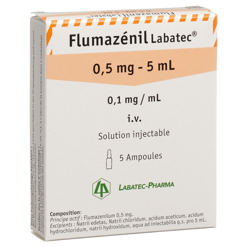 Flumazenil Labatec 0,5 mg/5 ml, solution injectable