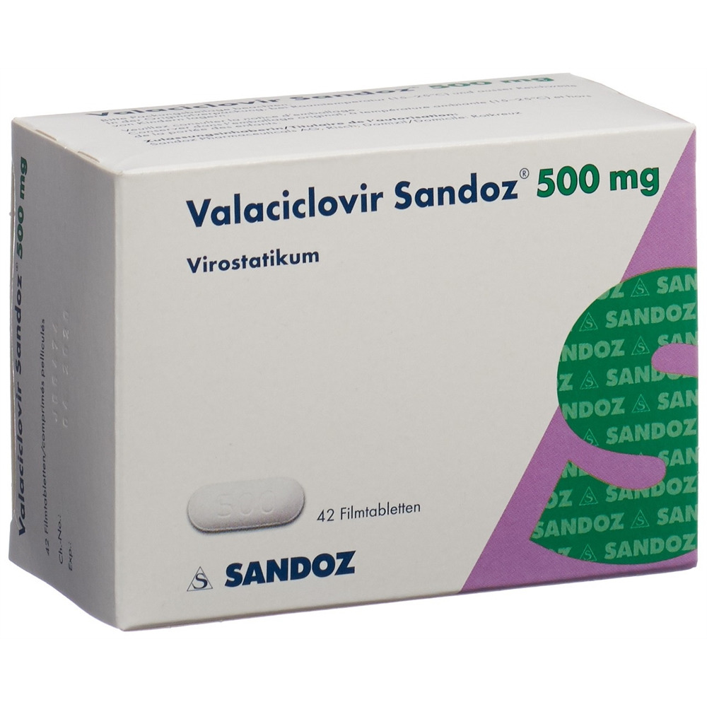 VALACICLOVIR Therica cpr pell 500 mg 42 pce