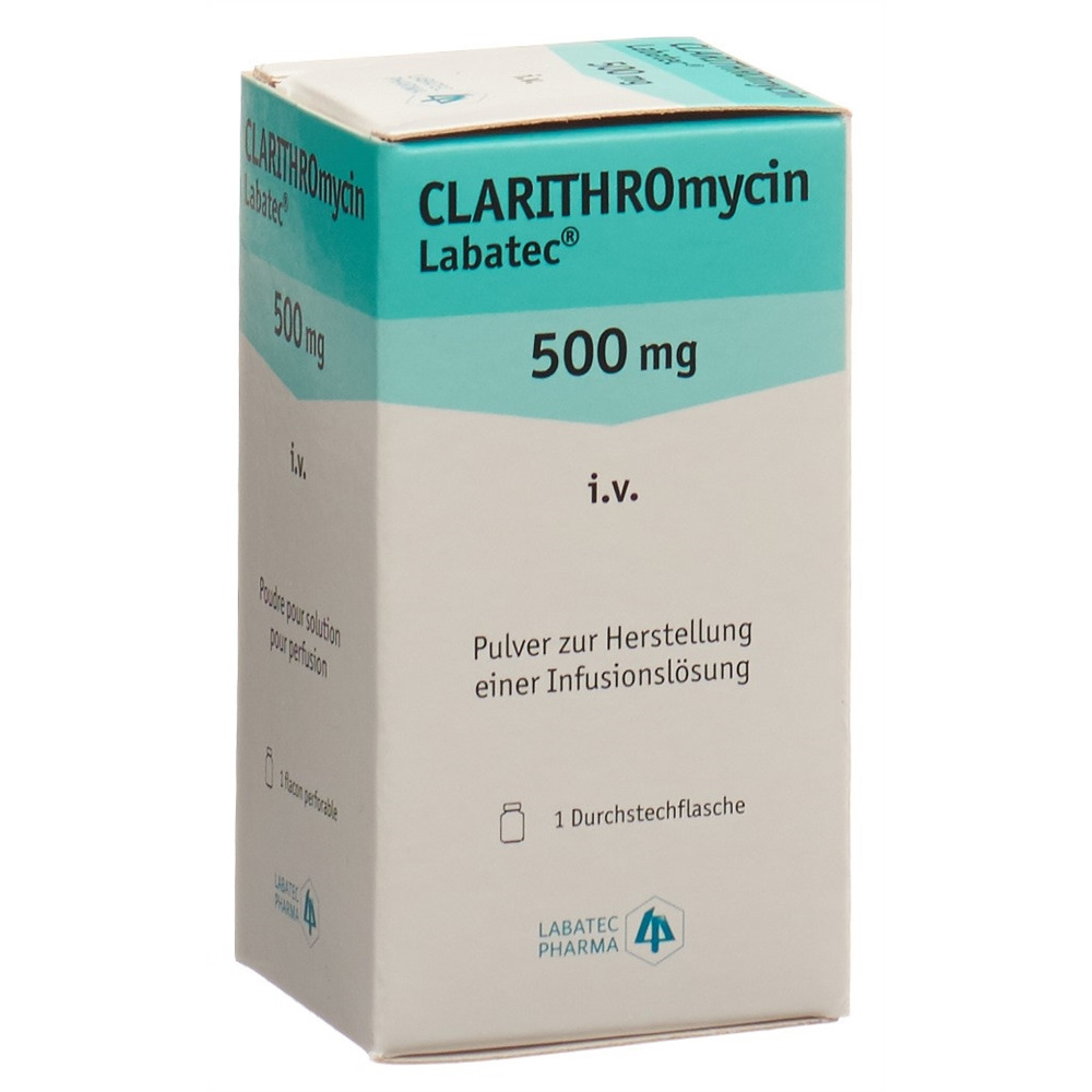 CLARITHROMYCINE Labatec 500 mg i.v. flac 10 ml