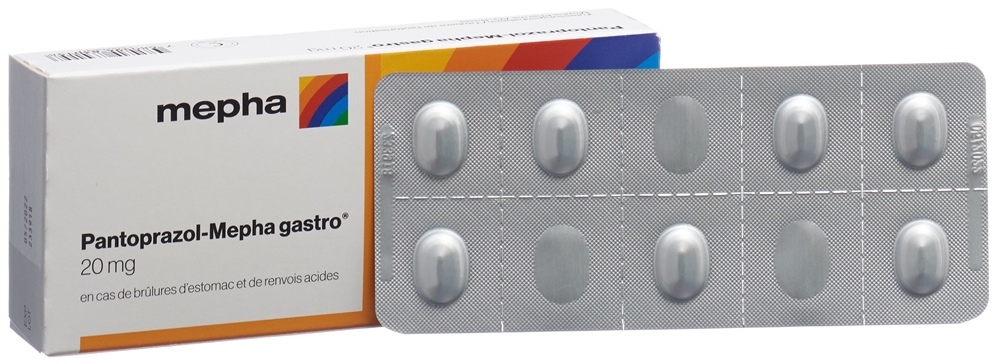 Pantoprazol-Mepha gastro 20 mg, magensaftresistente Filmtabletten