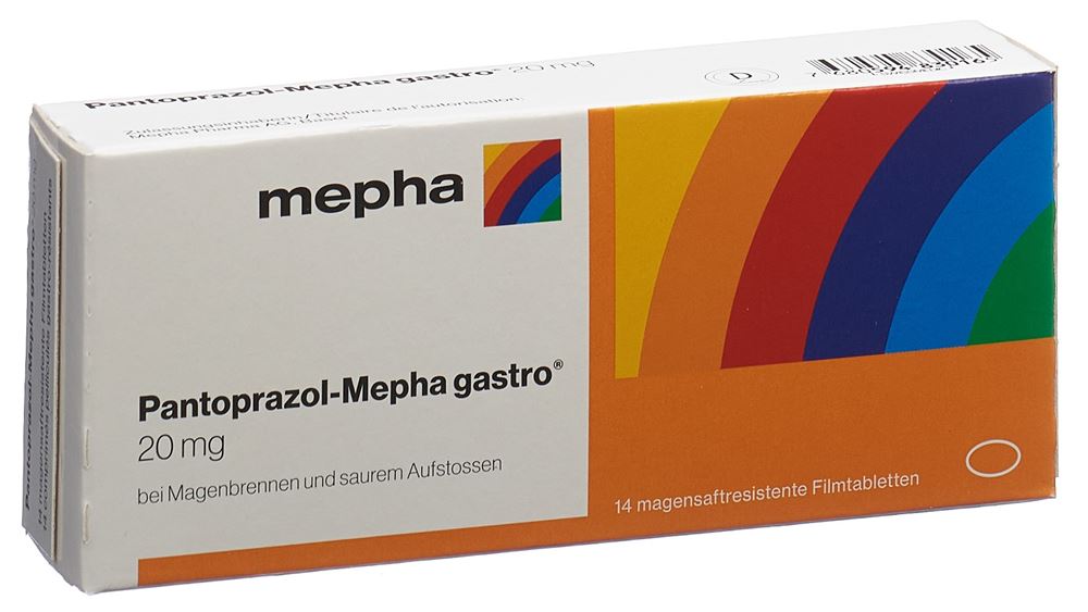 PANTOPRAZOL Mepha gastro cpr pell 20 mg 14 pce