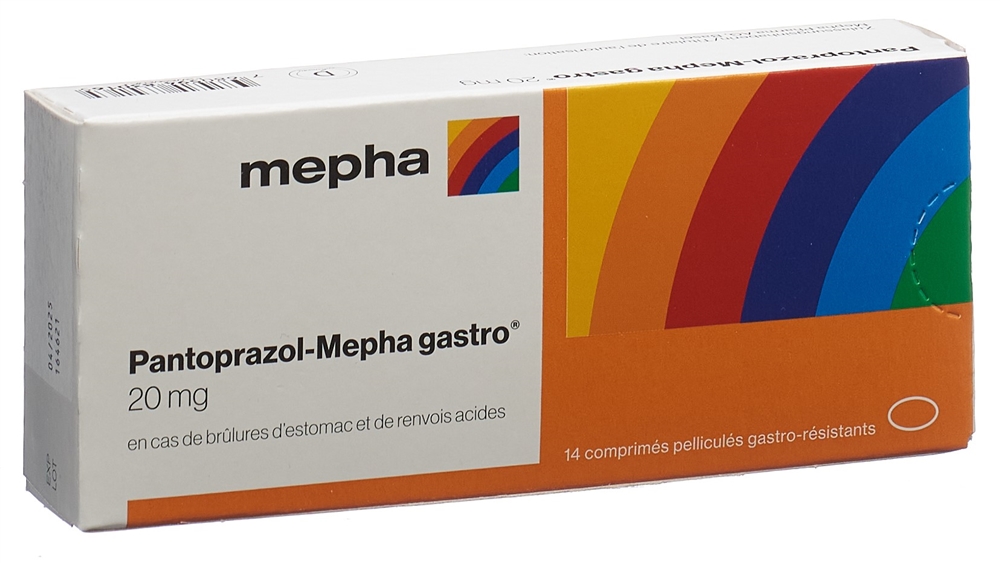 PANTOPRAZOL Mepha gastro cpr pell 20 mg 14 pce