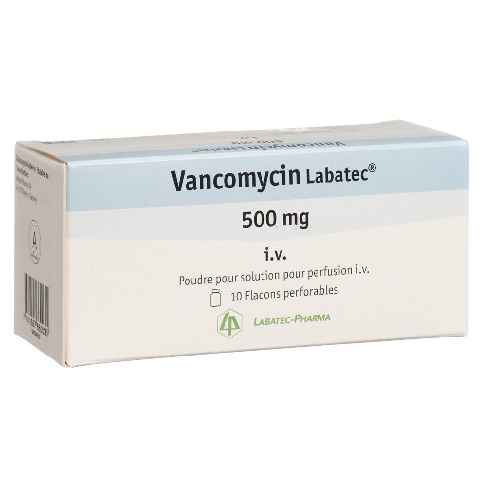 VANCOMYCINE Labatec 500 mg flac 10 pce