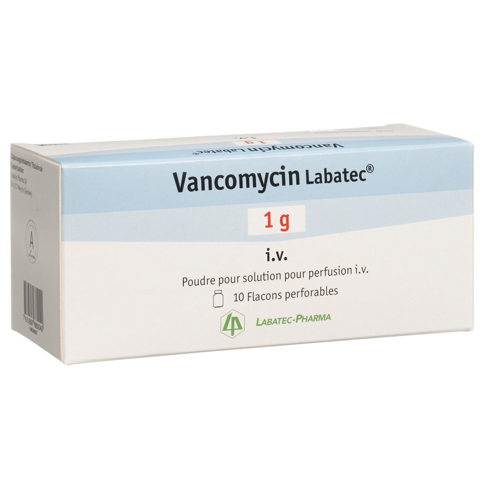 VANCOMYCINE Labatec 1 g flac 10 pce