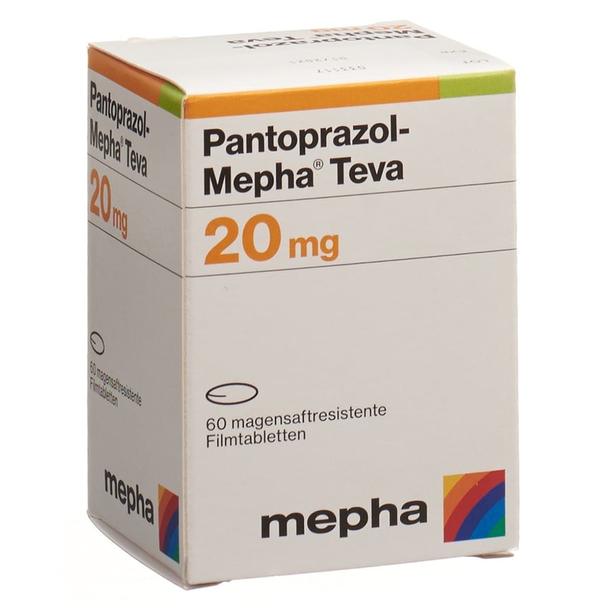 Pantoprazol-Mepha Teva 20 mg, magensaftresistente Filmtabletten